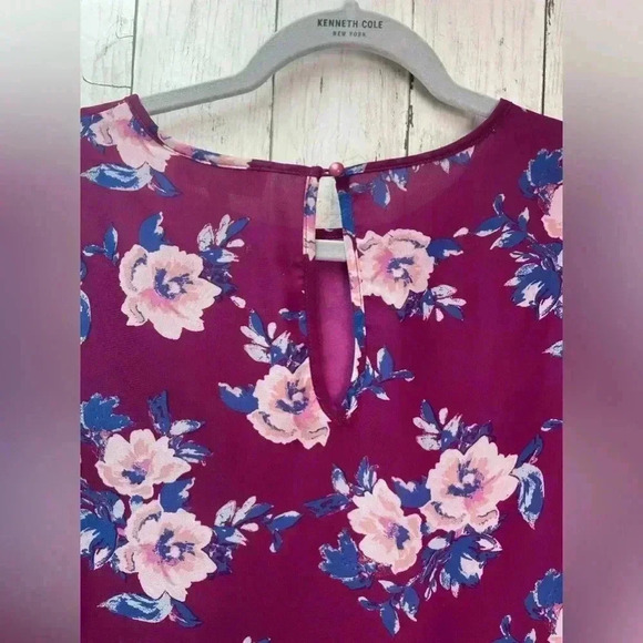 Pink Rose Blouse, Long sleeve, size Small - Picture 5 of 10